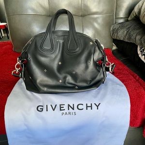 RARE Givenchy Small Nightingale Cross embellished satchel
